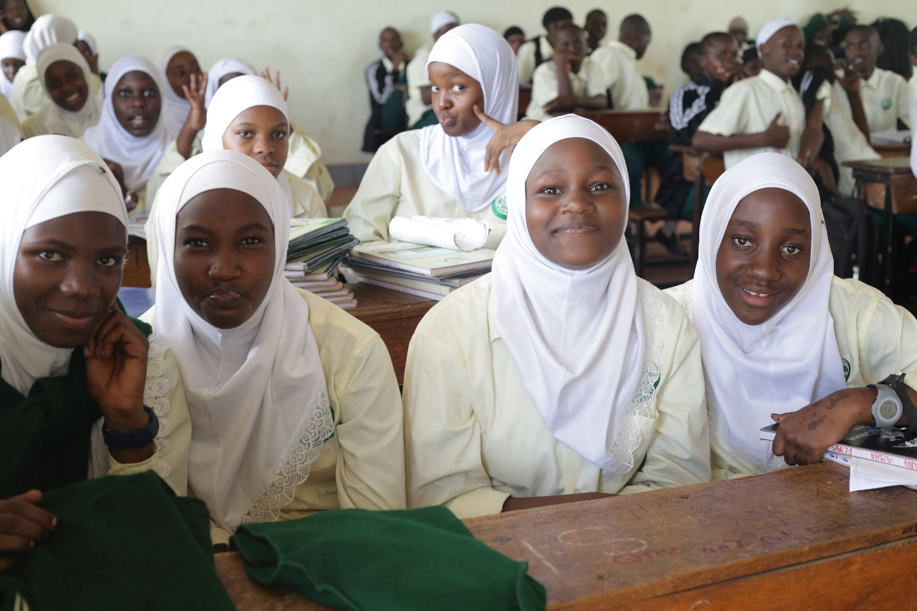 Students in an academic classroom